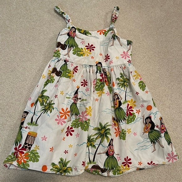 Pacific Legend Apparel Girls Hawaiian Hula Girl Print Dress Size 7-8 - Picture 2 of 8